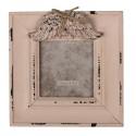 Clayre & Eef Cadre photo 7x7 cm Rose MDF Ailes