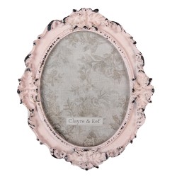 Clayre & Eef Photo Frame 12x15 cm Pink Plastic Flowers