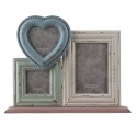 Clayre & Eef Fotolijst  10x15 cm Blauw Groen MDF Rechthoek