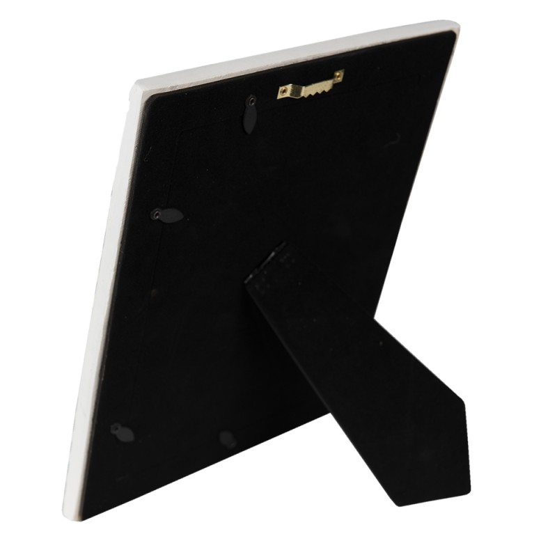 Clayre & Eef Cadre photo 15x20 cm Blanc Plastique