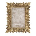 Clayre & Eef Cornice per foto 10x15 cm Color oro Plastica Rettangolo Foglie
