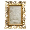 Clayre & Eef Bilderrahmen 10x15 cm Goldfarbig Kunststoff Rechteck