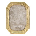 Clayre & Eef Photo Frame 10x15 cm Gold colored Plastic Rectangle