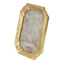 Clayre & Eef Photo Frame 10x15 cm Gold colored Plastic Rectangle