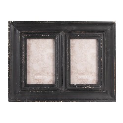 Clayre & Eef Photo Frame 10x15 cm Black Wood Rectangle