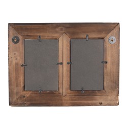 Clayre & Eef Photo Frame 10x15 cm Black Wood Rectangle