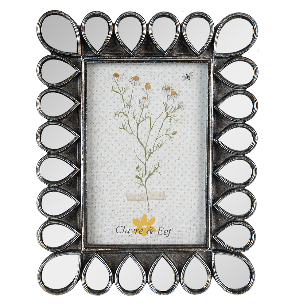 Clayre & Eef Fotolijst 10x15 cm Zwart Polyresin afbeelding 1
