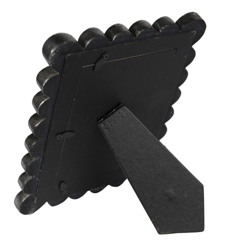 Clayre & Eef Cornice per foto 10x15 cm Nero Plastica
