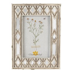Clayre & Eef Photo Frame 10x15 cm Beige Plastic
