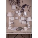 Clayre & Eef Photo Frame  7x7 / 6x9 / 9x9 cm Grey White Wood Heart-Shaped