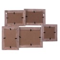 Clayre & Eef Bilderrahmen 15x10 cm Braun Weiß Holz
