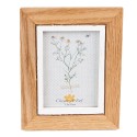 Clayre & Eef Photo Frame 7x10 cm Brown White MDF Rectangle