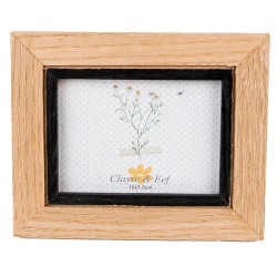 Clayre & Eef Photo Frame 7x10 cm Brown Black MDF