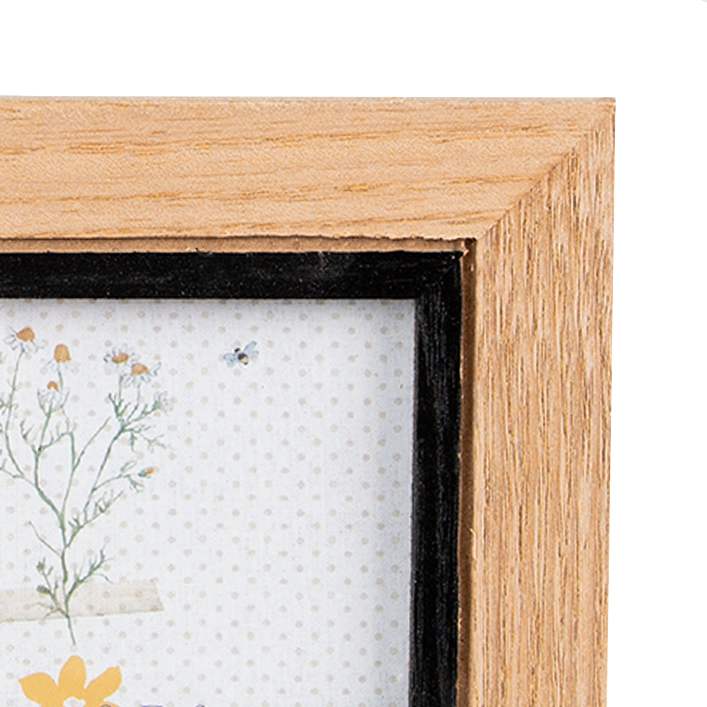 Clayre & Eef Fotolijst 7x10 cm Bruin Zwart MDF Fotokader - Clayre & Eef