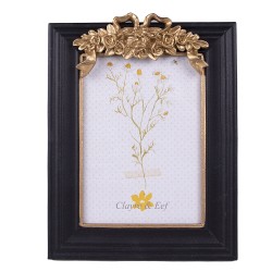 Clayre & Eef Fotolijst  13x18 cm Zwart MDF Rechthoek