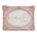 Clayre & Eef Photo Frame 13x18 cm Pink Plastic Glass
