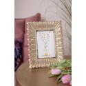 Clayre & Eef Photo Frame 10x15 cm Gold colored Plastic Glass