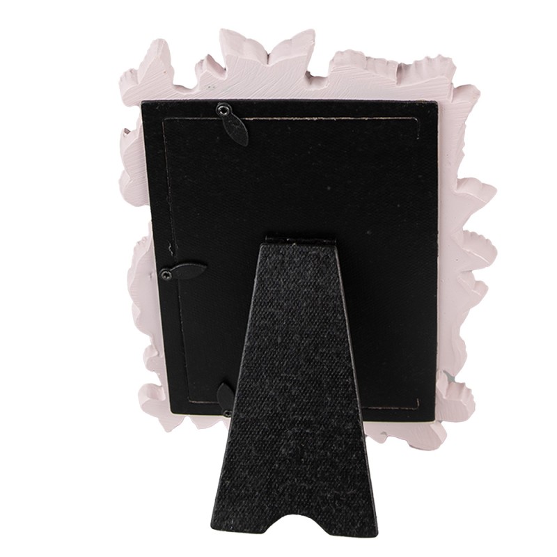 Clayre & Eef Photo Frame 10x15 cm Pink Plastic Glass