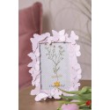 Clayre & Eef Photo Frame 10x15 cm Pink Plastic Glass