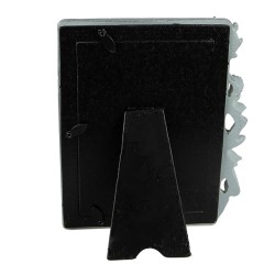 Clayre & Eef Photo Frame 10x15 cm Blue Plastic Glass