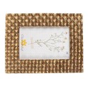 Clayre & Eef Cadre photo 10x15 cm Couleur or Plastique Rayon de miel