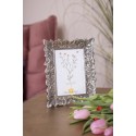 Clayre & Eef Cornice per foto 10x15 cm Color argento Plastica Piccole foglie