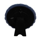 Clayre & Eef Cadre photo 8x8 cm Bleu Plastique Rond