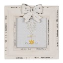 Clayre & Eef Fotolijst  10x10 cm Wit Houtproduct