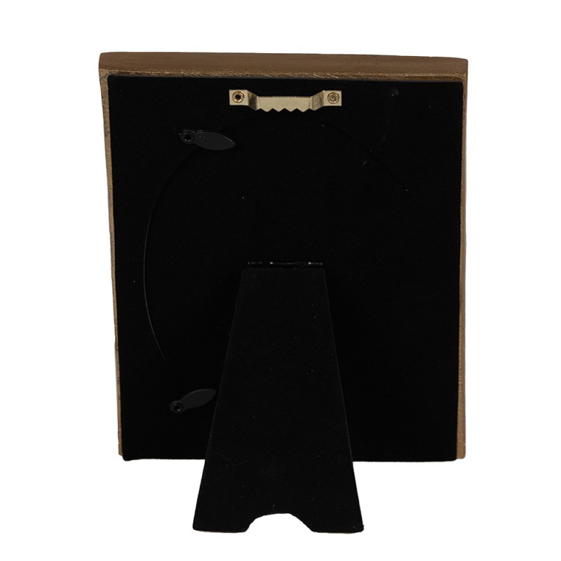 Clayre & Eef Cadre photo 10x15 cm Couleur or Plastique Verre Rectangle
