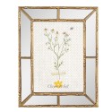 Clayre & Eef Bilderrahmen 10x15 cm Goldfarbig Kunststoff Glas Rechteck