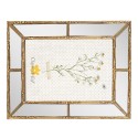 Clayre & Eef Bilderrahmen 10x15 cm Goldfarbig Kunststoff Glas Rechteck