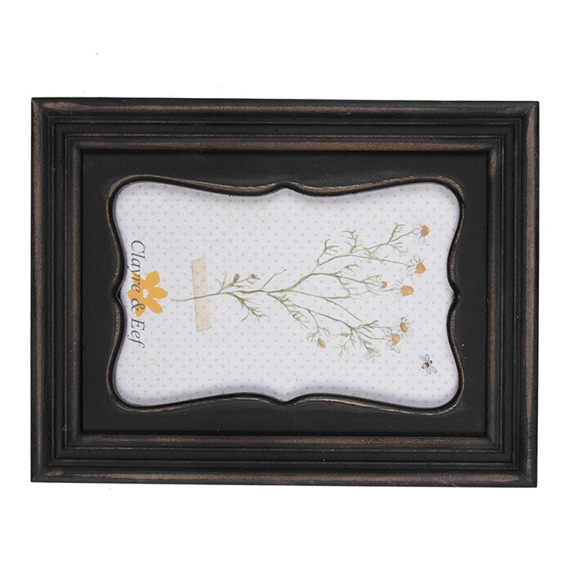 Clayre & Eef Photo Frame 13x18 cm Black Brown Wood product Rectangle