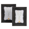 Clayre & Eef Photo Frame 13x18 cm Black Brown Wood product Rectangle