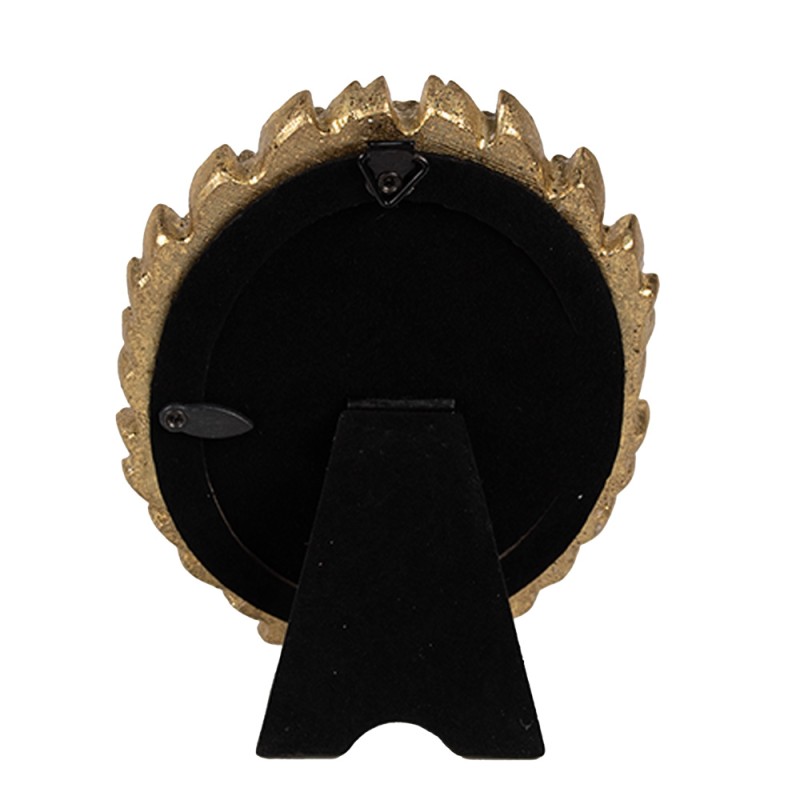 Clayre & Eef Photo Frame 7x9 cm Gold colored Polyresin Oval