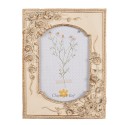 Clayre & Eef Photo Frame 10x15 cm Beige Gold colored Plastic Rectangle