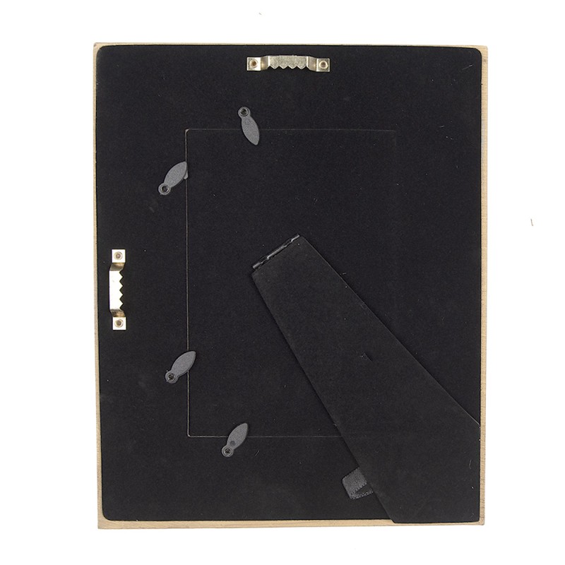 Clayre & Eef Photo Frame 13x18 cm Black Gold colored Plastic Glass Rectangle