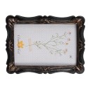 Clayre & Eef Photo Frame 10x15 cm Black Brown Plastic Glass Rectangle