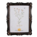 Clayre & Eef Photo Frame 13x18 cm Black Brown Plastic Rectangle