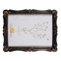 Clayre & Eef Photo Frame 13x18 cm Black Brown Plastic Rectangle