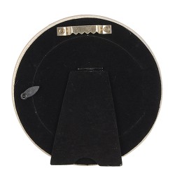 Clayre & Eef Fotolijst  8x8 cm Beige Kunststof Glas Rond