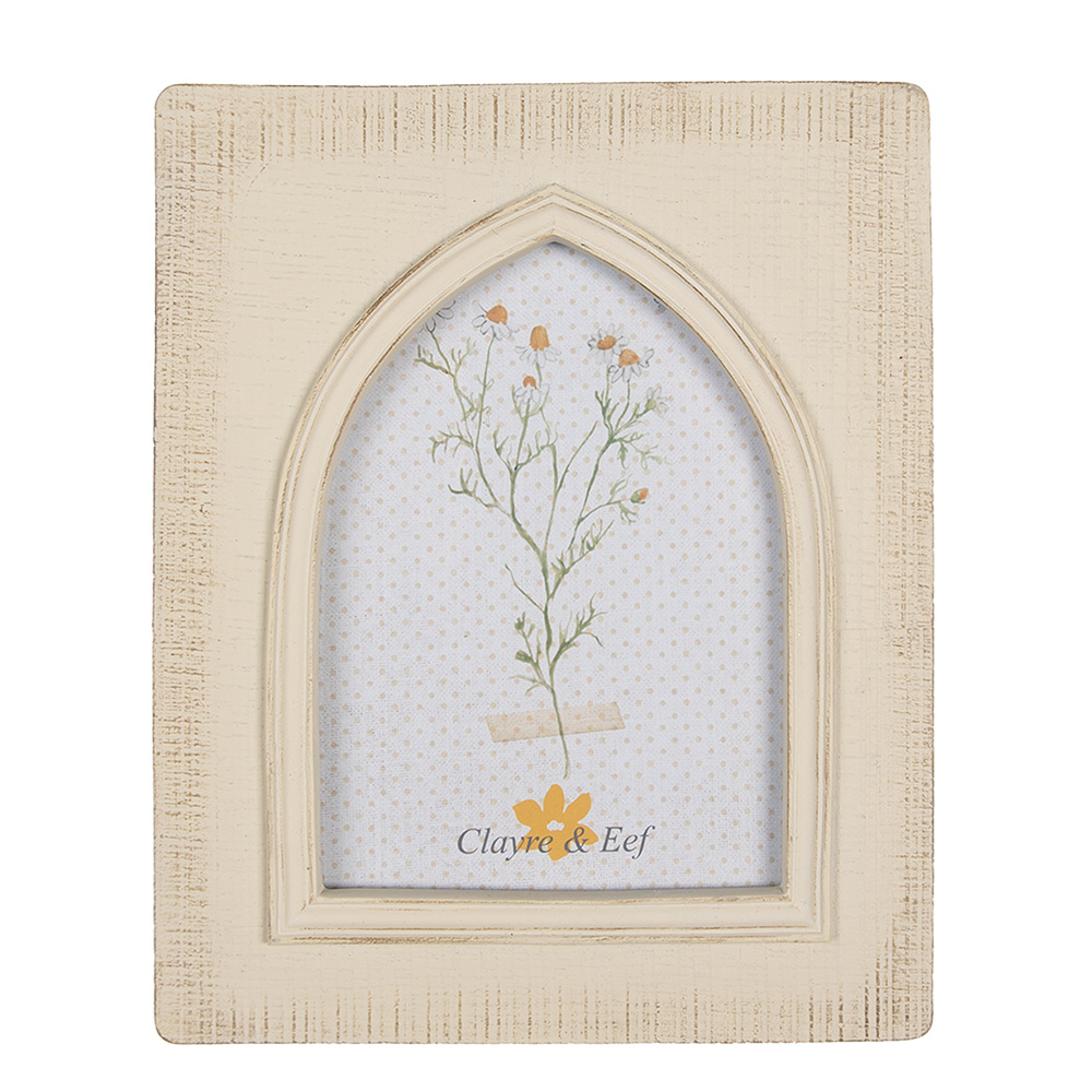 Clayre & Eef Fotolijst 10x15 cm Beige Kunststof afbeelding 1