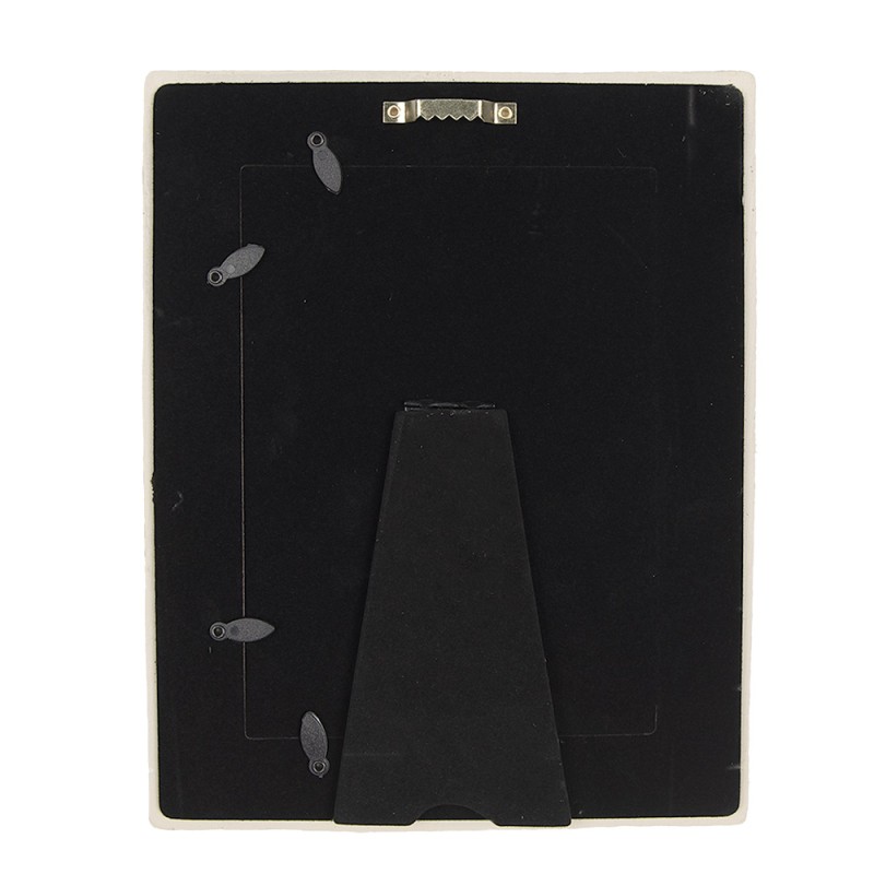 Clayre & Eef Bilderrahmen 10x15 cm Beige Kunststoff Glas Rechteck