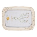 Clayre & Eef Cadre photo 10x15 cm Beige Plastique Verre Rectangle