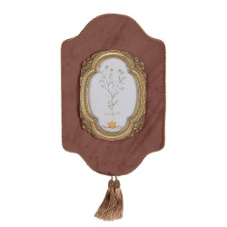 Clayre & Eef Cadre photo 10x15 cm Rose Couleur or Plastique Verre