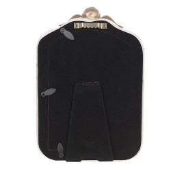 Clayre & Eef Bilderrahmen 10x15 cm Beige Goldfarbig Kunststoff Glas Rechteck