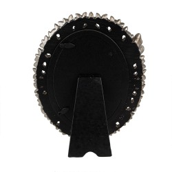 Clayre & Eef Bilderrahmen 10x15 cm Silberfarbig Polyresin Oval