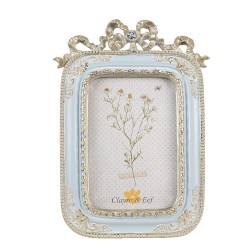 Clayre & Eef Cornice per foto 10x15 cm Blu Poliresina