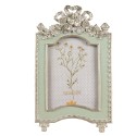 Clayre & Eef Cornice per foto 10x15 cm Verde Plastica Vetro