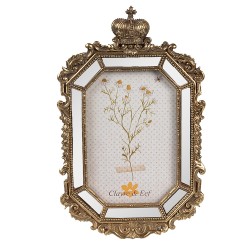 Clayre & Eef Fotolijst 10x15 cm Goudkleurig Polyresin