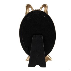 Clayre & Eef Bilderrahmen 10x15 cm Goldfarbig Polyresin Oval